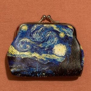NWOT Van Gogh Starry Night Kisslock Coin Purse